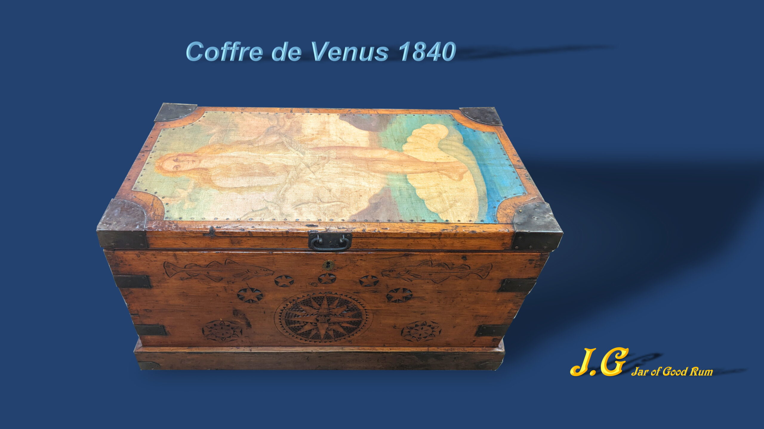 The Venus chest, decorated with the Goddess's painting